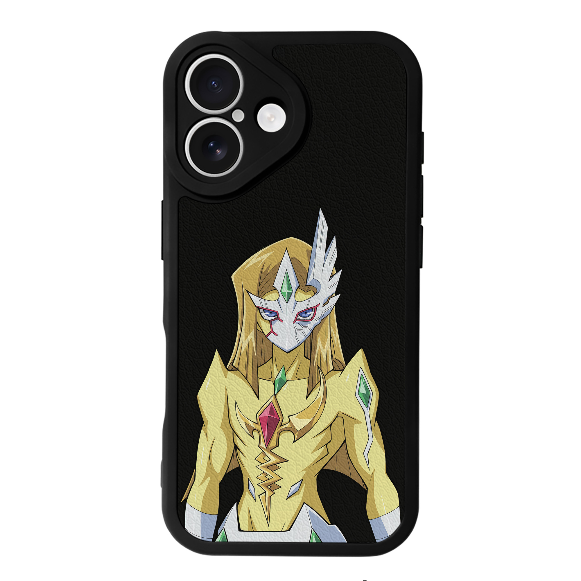 （画像用） 遊☆戯☆王 Yu-Gi-Oh! 【iPhone 16シリーズ対応】シリコンスマホケース（レザー調） 材質：シリコン